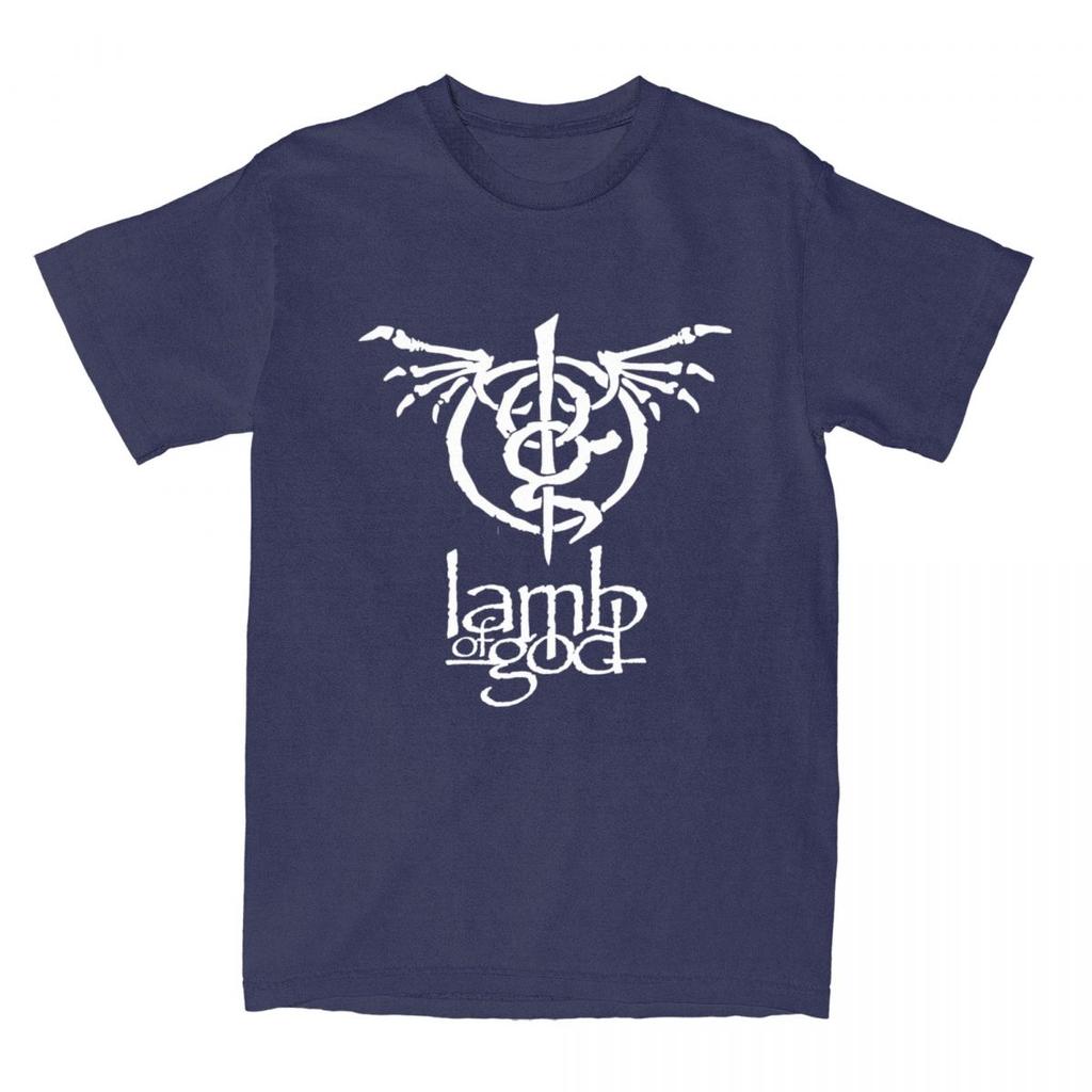 Lamb Of God T-Shirt Unisexs Heavy Unisextal Band Klassisch 100% Baumwolle T-Shirts Sommer O-Ausschnitt Harajuku T-Shirt Benutzerdefinierte Große Größen Oberteile