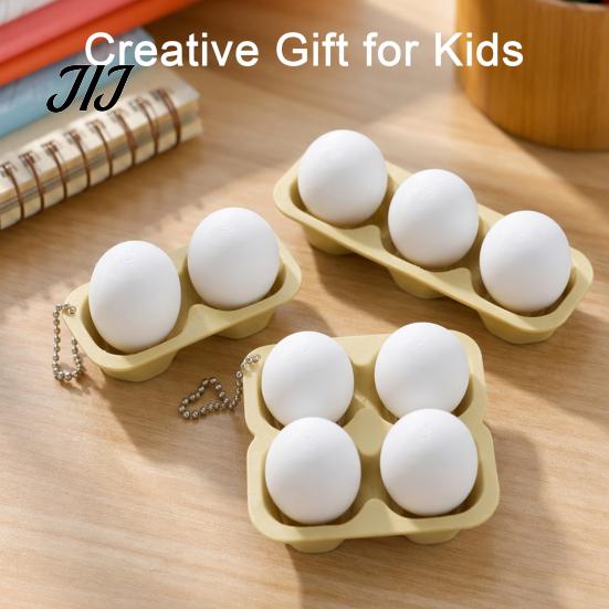Tactile Sensory Toy 3D Printed Egg Clicker Toy, 2/3/4-Egg Tray Fidget for Stress Relief Gadget Relief, Portable Decompression Button with Bead