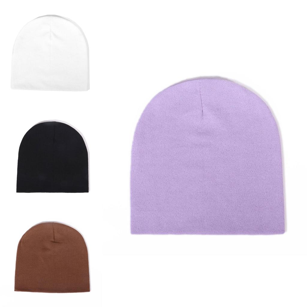 Knitted Hat For Women With Stretchy Polyester Fabric Fall Casual Fashion Accessory For Winter Season