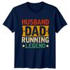 Husband Dad Running Legend Unisexs TShirt Dad Runner Athletics Fathers Day Gift