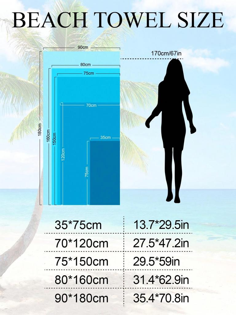 1pz Asciugamano da Spiaggia in Microfibra Ultrafine Super Morbido con Stampa a Fantasia Giraffa, Decorazione per la Casa, Adatto per Spiaggia, Piscina