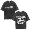 Washed Vintage Rock Band Gorillaz The Now Now Album Graphic Tshirts Men Women Clothing Hip Hop Punk Oversized Crewneck T Shirts