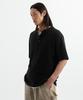 BRENSON (Waffle) Loose Fit Waffle Henley Neck Short Sleeve Tee (4 Colors)