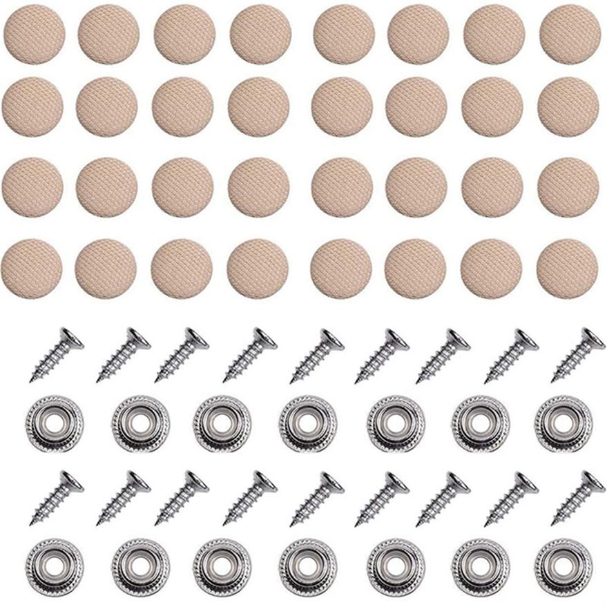 10/30/60PCS Car Roof Headliner Repair Button Roof Repair Rivets Auto Roof Snap Rivets Retainer with Installation Tool