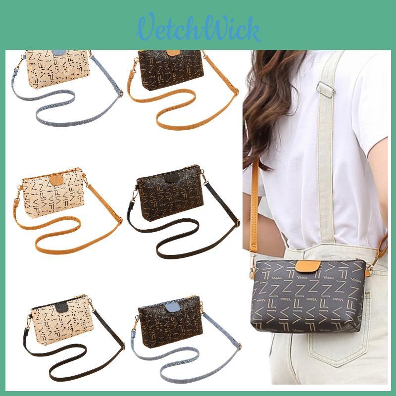 Small Square Crossbody Pvc Bag With Card And Coin Compartments