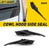 Car Windshield Wiper Side Cowl Cover Extension Trim For Toyota Sienna 2011-