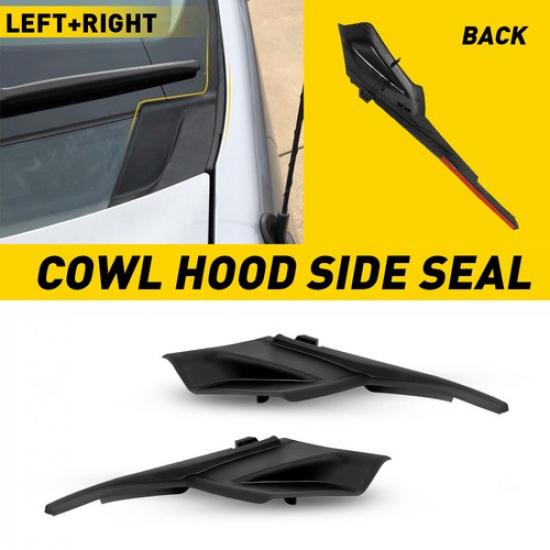 Car Windshield Wiper Side Cowl Cover Extension Trim For Toyota Sienna 2011-