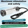 Male Pull-Rod Penis Pump Sex Toy  Penis Enlargement and Thickening Trainer Extender Vacuum Pump Male Masturbator Adult Sex Toys