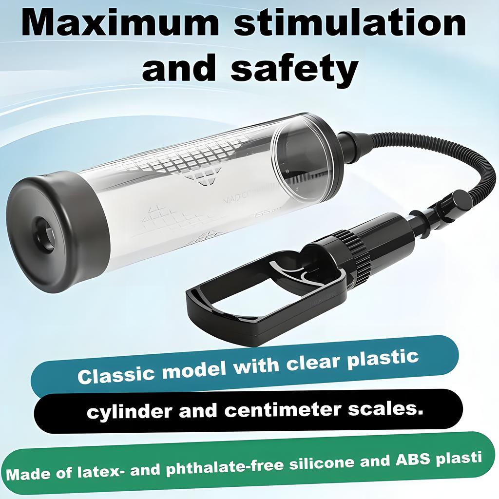 Male Pull-Rod Penis Pump Sex Toy  Penis Enlargement and Thickening Trainer Extender Vacuum Pump Male Masturbator Adult Sex Toys