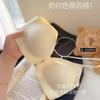 Traceless Liquid Foundation, Thin Shoulder Straps, Front Buckle, Cross Beautiful Back, Sexy Anti-hanging Neck Bra, French Thin Style.
