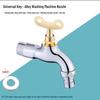 Huan Gu Electroplated Washing Machine Faucet Set (3 Pcs)