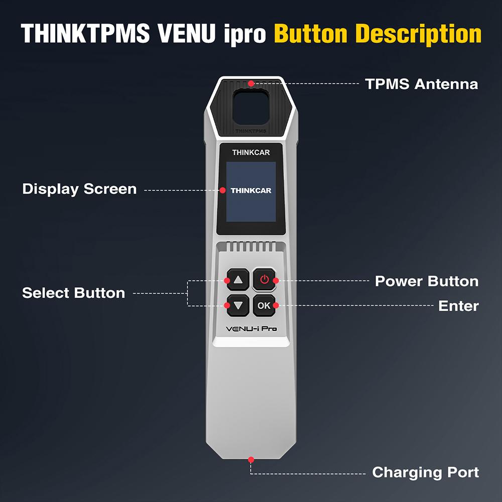 2026 Nový THINKCAR VENU-I PRO TPMS Nástroj pro diagnostiku tlaku v pneumatikách Programování senzorů 315 MHz/433 MHz Funguje s THINKTOOL/689BT