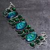 Green Triplet Opal Gemstone Handmade 925 Sterling Silver Bracelet 7-8" L6C40
