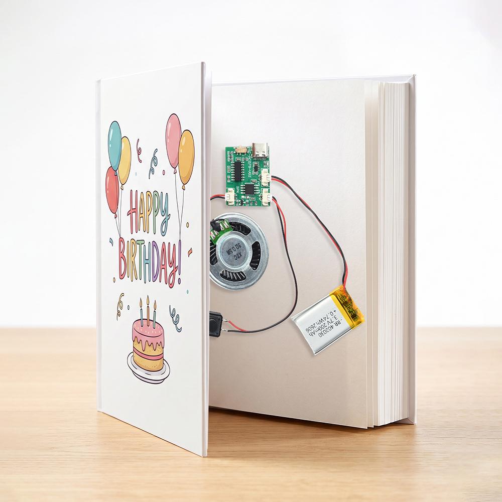 Reusable 16M MP1 Audio Module Free Replace Music File Plug and Play Voice Playboard for Pop-up Book Fridge Magnet Toy Decoration