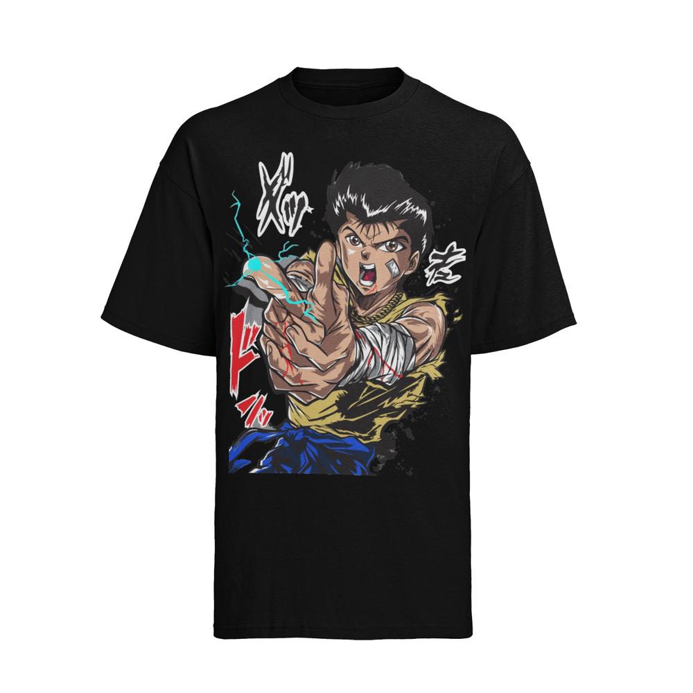 

Yusuke Urameshi Kurama Genkai Retro Herren T-Shirt Baumwolle 4XL