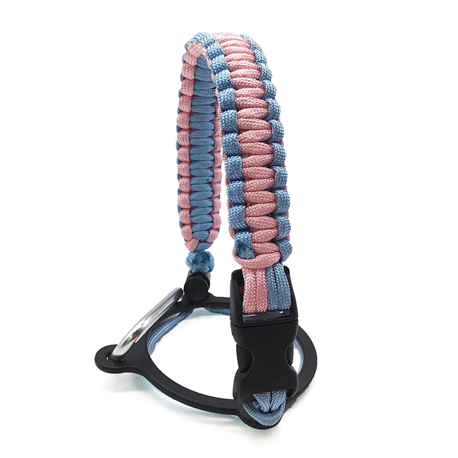 

Water Bottle Strap Paracord Water Bottle Handle Strap with Safety Rings and Carabiner for Hydro Flask Wide Mouth Bottle 26