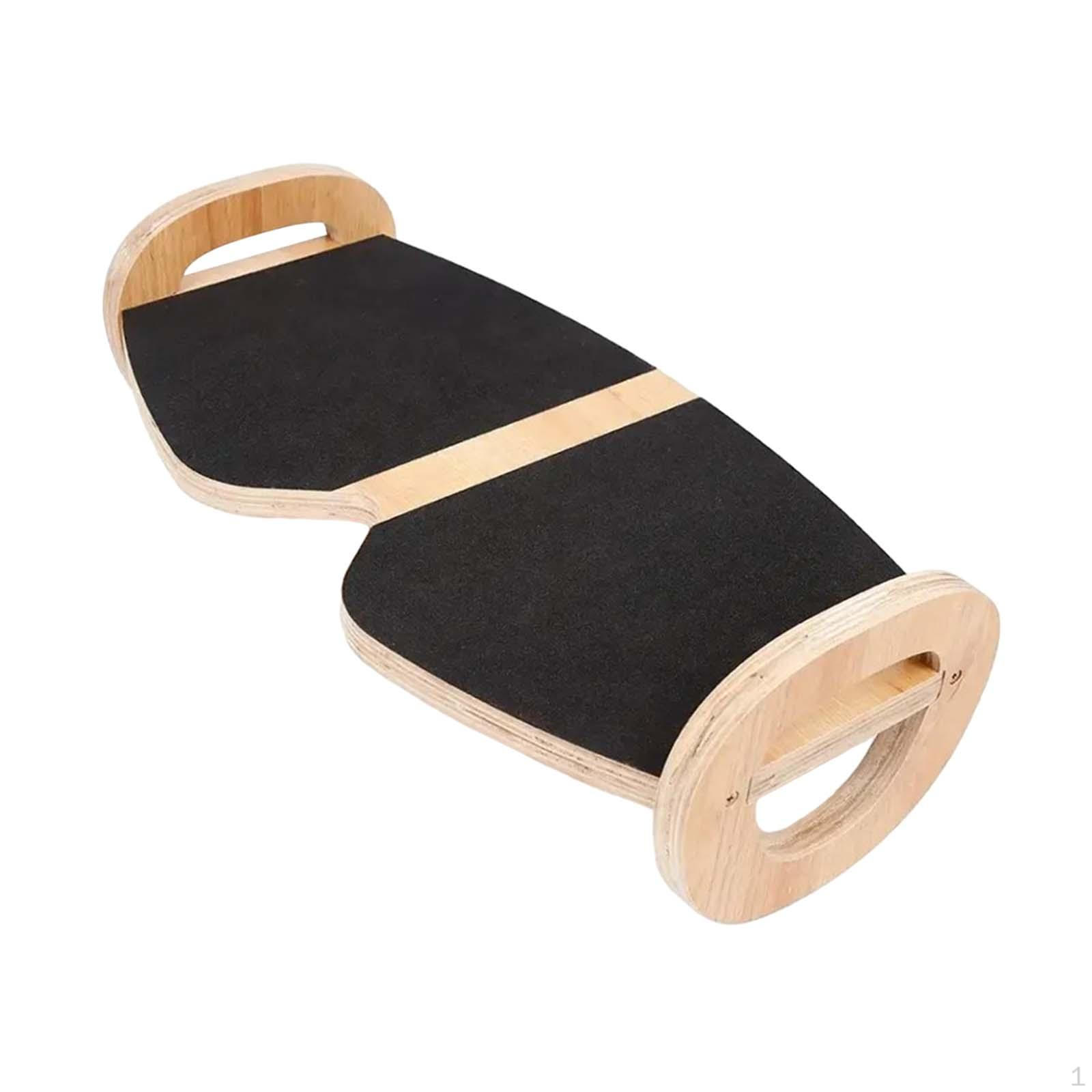 

Деревянный балансировочный тренажер для тренировки силы кора, компактный ножной педальный аксессуар для