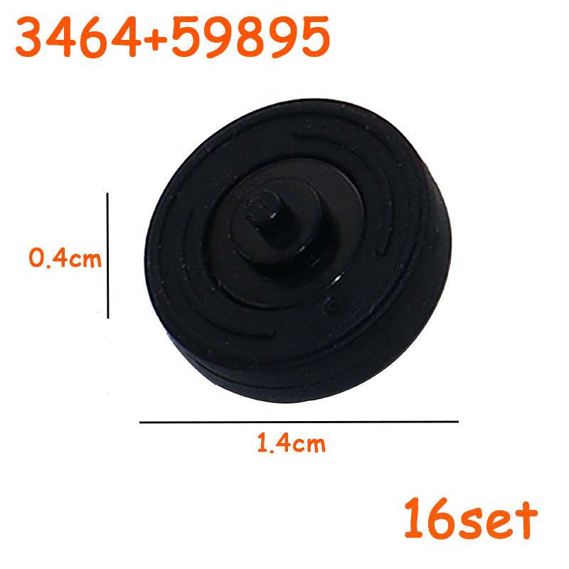 Full-size Tire Wheel Cross Hole Set Car Truck Wheels Hub Technical Bricks MOC Motorcycle Tyre & Rim Construction Building Blocks