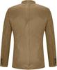 Formal Stylish Soft New Men Blazer Suede Brown Handmade Genuine Leather Lambskin