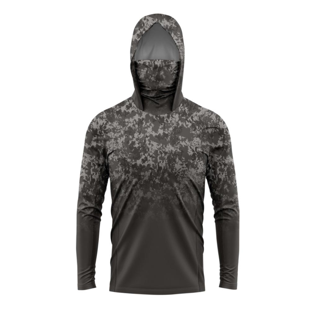Men's Sunscreen Quick-drying Breathable Printed Fishing Suit with Face Mask Taiwan Fishing Sea Fishing Boat Fishing Luya Fishing Suit