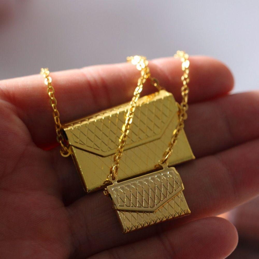 Metal Dollhouse Mini Bag Dolls Accessories Shopping Handbag  for 1/6,1/8 BJD Doll /OB11