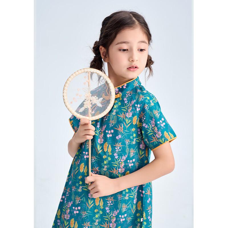 Montagut 2026 New Summer Girls' Sweet Floral Midi Dress