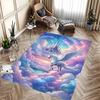 1pc Castle Unicorn Rug Non Slip Carpet Floor Mat for Pati,Bedroom, Living Room Stylish Living Room & Bedroom Decor Anti Slip Play Mats