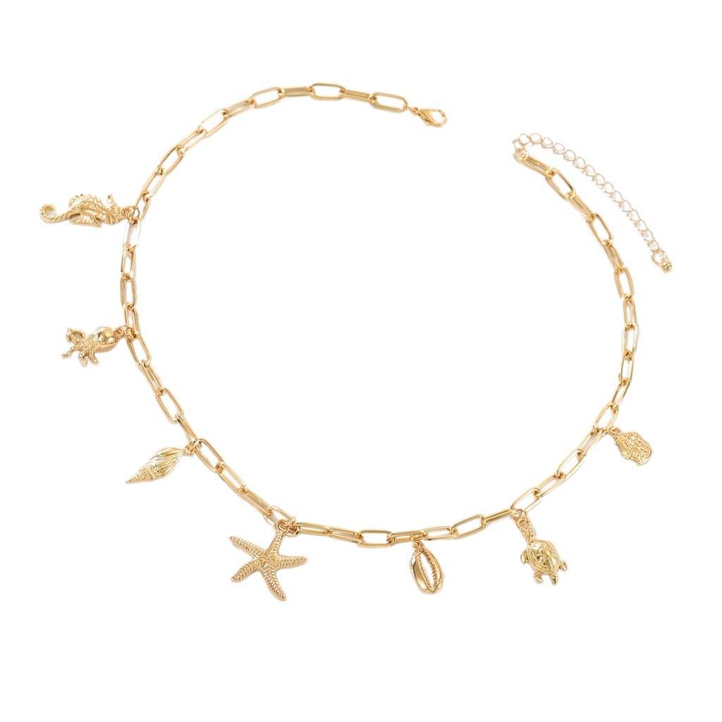 Bohemian Pearl Shell Pendant Necklace Adjustable Beach Jewelry Fashion Layered Chain For Women Vacation Layering Piece