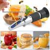Handheld Honey Refractometer: 58-90 Brix Sugar Content & Baumé Meter