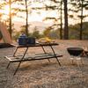 4 Pieces Mesh Folding Table Multi-Functional Outdoor Gear Heavy Duty for Campers