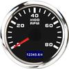 Tachymètre 3000-8000 tr/min 52mm, rétro-éclairage 7 couleurs, 3K/4K/6K/7K/8K tr/min, compteur horaire pour essence, Diesel, voiture, bateau, Yacht 12V