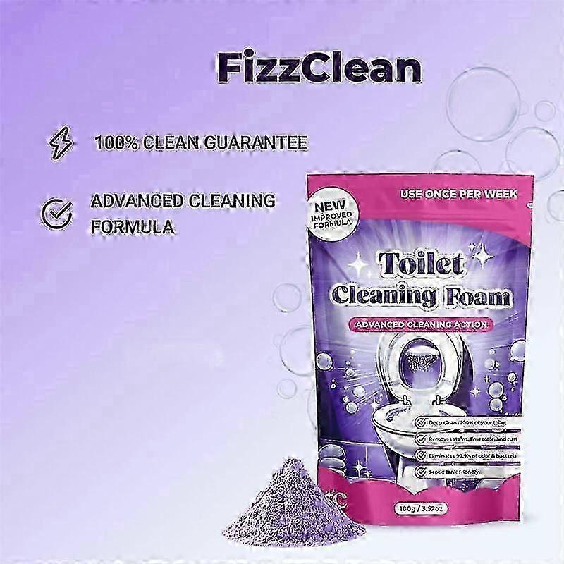 Fizzclean Schiuma Detergente per WC, Schiuma Detergente Fizzclean Azione Istantanea