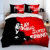 Movie Scarface Tony Bedding Set 3D Printing Duvet Cover Bed Set Quilt Cover Pillowcase,King Queen Size Bedding Set Kid