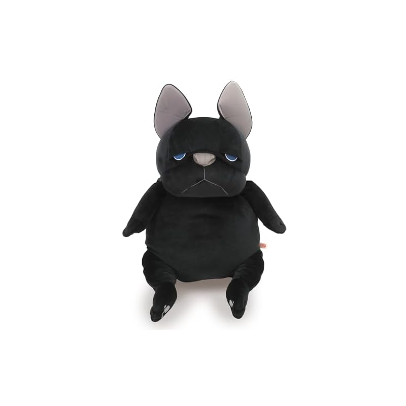 Shinada Global Mochi Series Mochiburu Black (XL) 35 x 35 x 50cm Plush Bulldog Animal MOBU-0880B