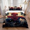 Spiderman Web Shadows Print 3Pcs Bedding Setduvet Cover With 2 Bedropillowcase Home Birthday Gift