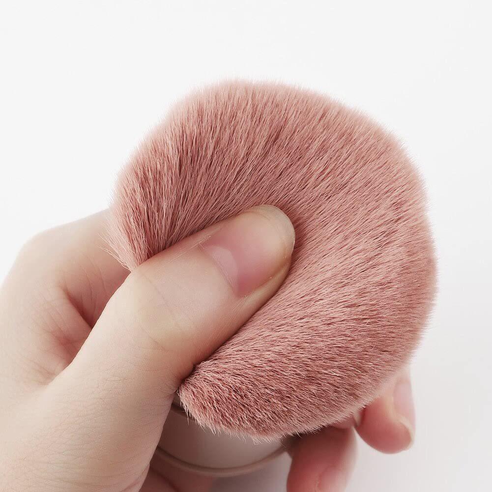 Dustproof Retractable Multi-Functional Makeup Brush: Large Powder, Blush, Setting, and Excess Powder Brush.
