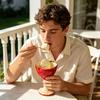 Fruit Themed Porcelain Serving Cup Elegant High Foot Design For Cold Treats And Beverages 180ml Capacity