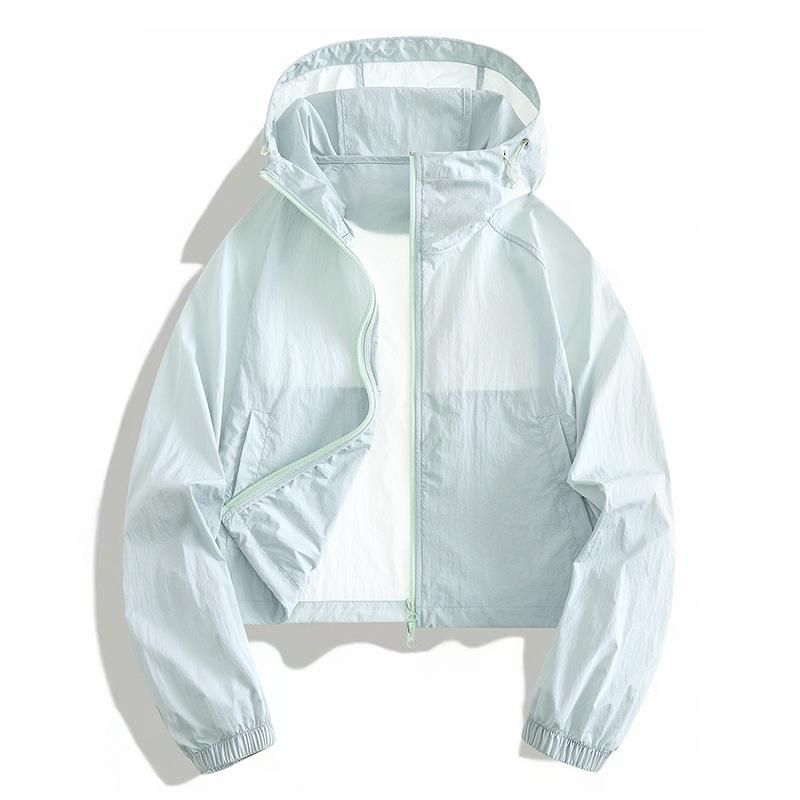 11 Neue Sonnenschutzkleidung Damen Kurz Sommerjacke Kalte Seide Kühl Damen und Herren Hautkleidung Sonnenschutzkleidung Individuell