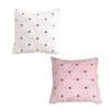 Throw Pillowcase Bowknot Heart Pattern Valentine Day Decorative Throw Pillow Cover Sofa Chair Patio Car Pillow Cushion