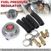 Universal 1.5 - 5 Psi Fuel Pressure Regulator Manual Adjustable Carburettor Carb Fuel Pump 5/16"(8mm) 3/8"(10mm) Fuel Line