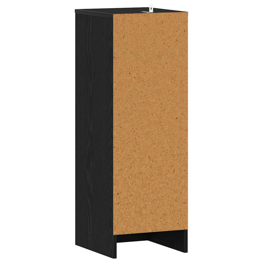 Shoe Cabinet Black Oak Effect 32 x 35 x 92 cm Particleboard
