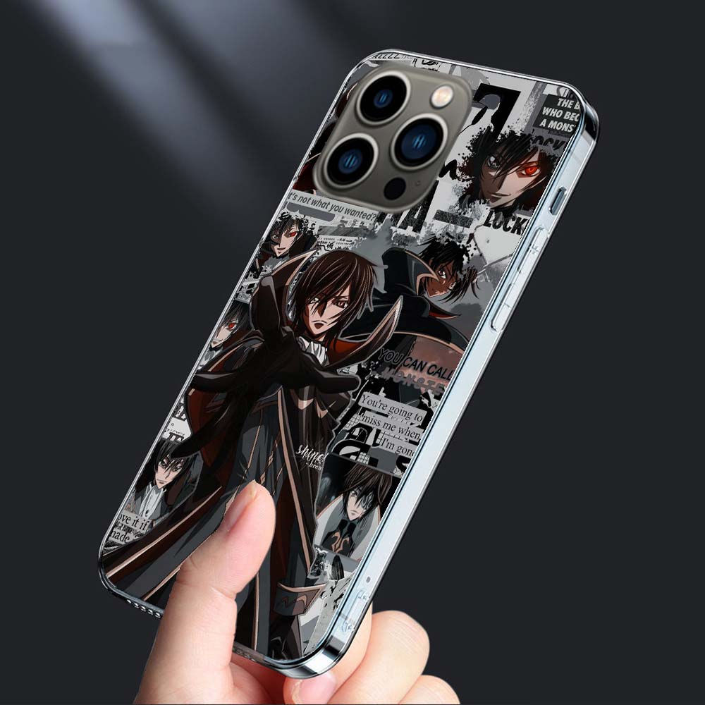 Code G-Geass Zero Anime Handyhülle Für Iphone 16E 15 Pro 14 Plus 17E 16 17 Pro Max Air 11 12 13 Mini Stoßfeste Hülle Niedliche Abdeckung
