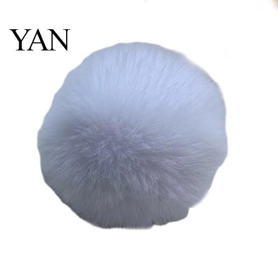Backpack Charms Faux Fur Pom Fluffy Ball with Elastic Loop Cute for Hats Plush Bag Charm Craft Projects Hat Accessories