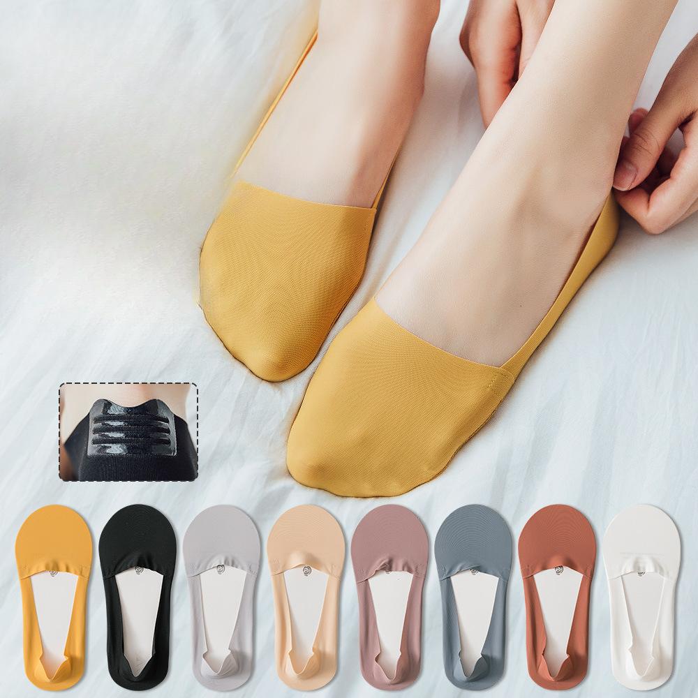 Female Summer Thin Non Slip Not To Drop Heel Shallow Mouth Invisible Stockings
