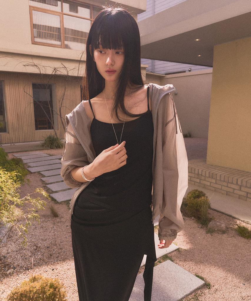 GENERALIDEA Backless Sleeveless With Built-In Cap [Black] / Gf2Lts529