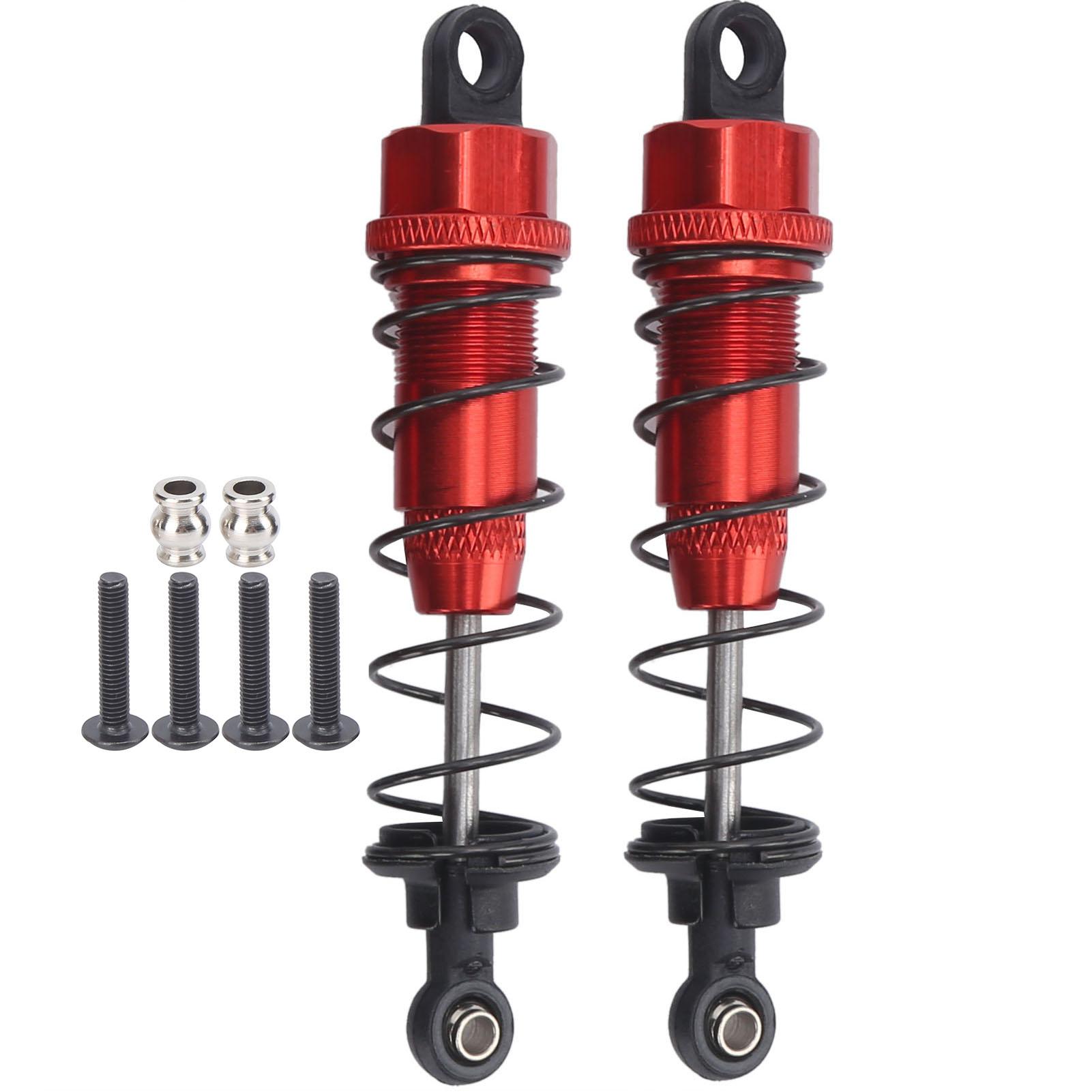 

2Pcs 90mm RC Metal Shock Absorber Damper for TRAXXAS SLASH 2WD RC Car Upgrade Parts червоний