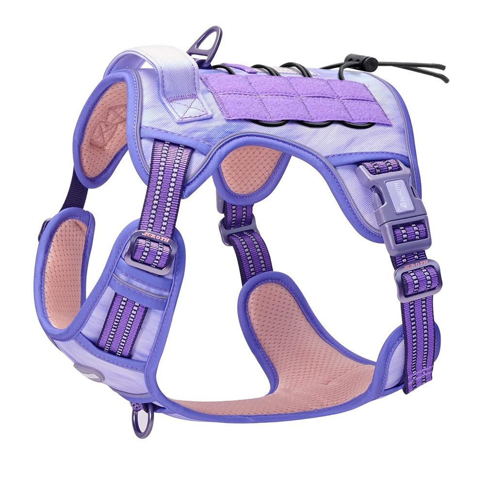 Nylon dog chest strap medium and large dog tactical dog strap leash anti-strangulation pet chest and back collar