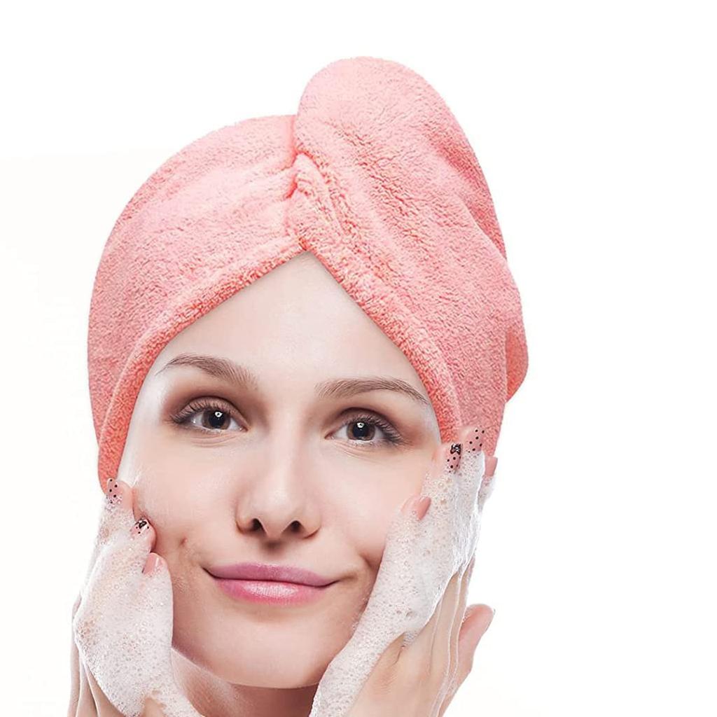 1pcs Microfiber Hair Towel Wrap For Women Anti Frizz, Super Absorbent Quick Dry Hair Turban For Drying Curly Long Thick Hair,Wet Hair Towel Wrap