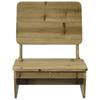 VidaXL Chaise de jardin 60x64x70,5 cm bois de pin imprégné, siège de jardin, chaise d'extérieur, chaise de balcon, chaise de 859311