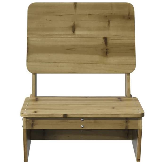VidaXL Chaise de jardin 60x64x70,5 cm bois de pin imprégné, siège de jardin, chaise d'extérieur, chaise de balcon, chaise de 859311